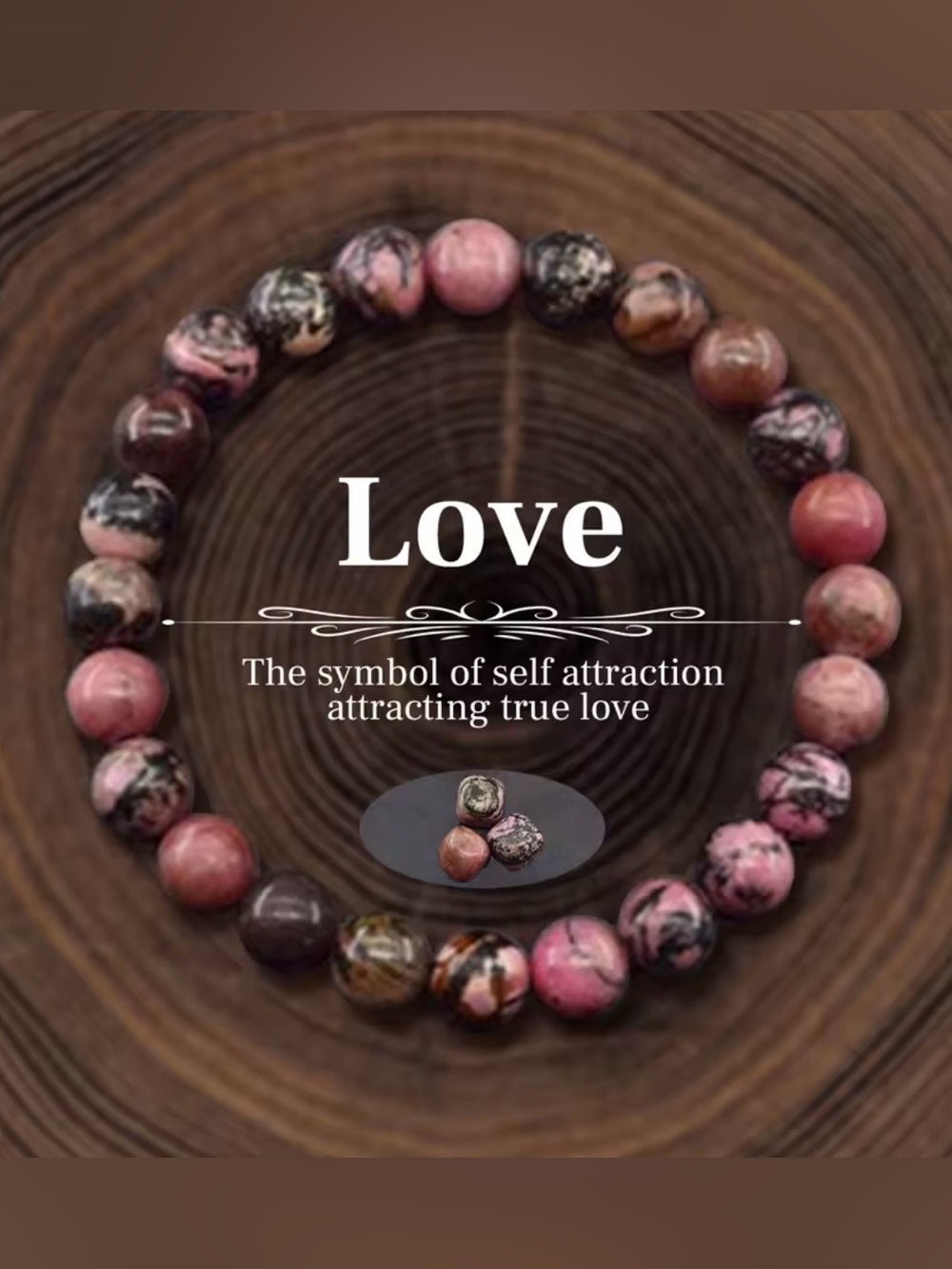 JD Gems jewelry love Indian agate Beaded Bracelet natural stone 6/8/10mm
